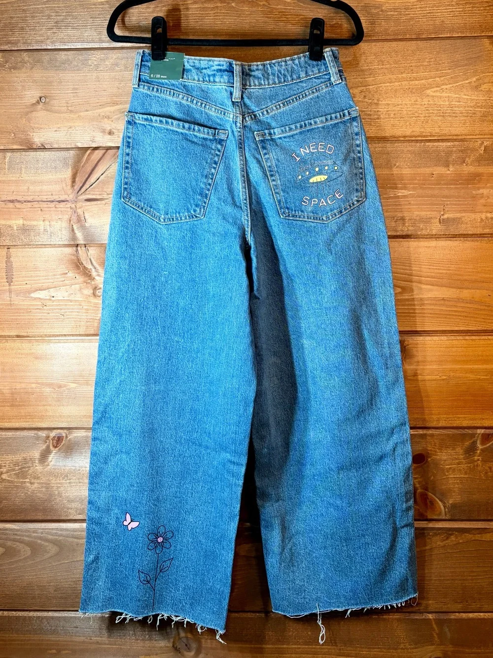 wild fable Blue Denim Wide-Leg Jeans Size 6 or 28x26 💕⚡️